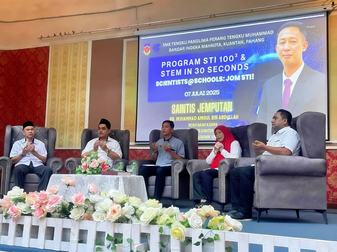 FTKPM Contributes Expertise to STI 100³ &amp; STEM in 30 Seconds Programme at SMK Tengku Panglima Perang Tengku Muhammad